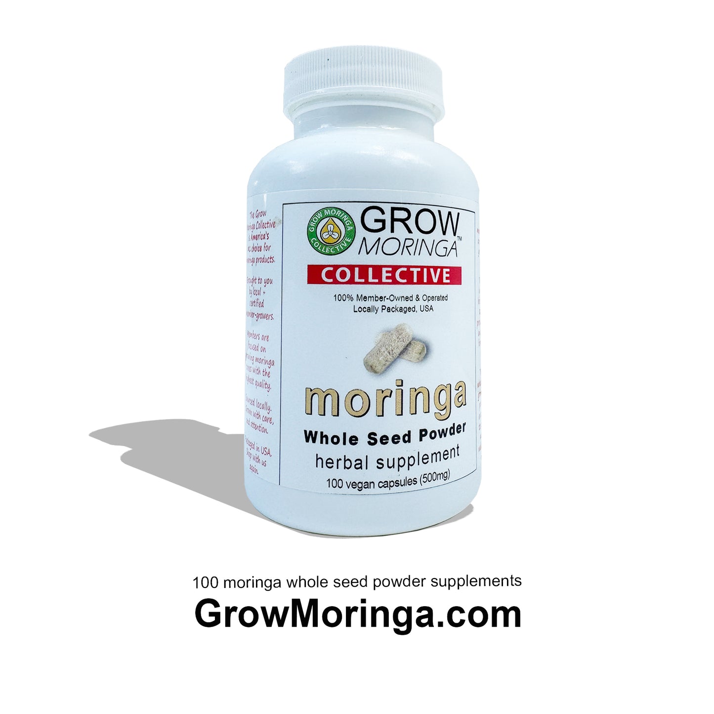 Moringa Whole Seed Powder Supplements | Vegan Non-GMO
