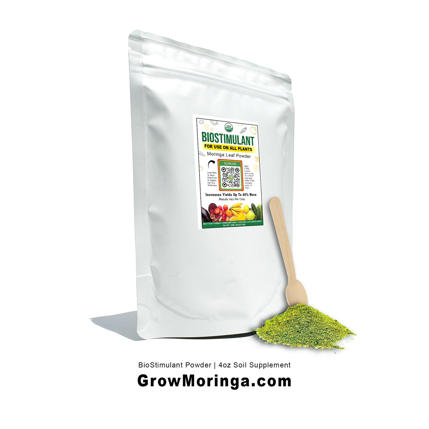 10 Moringa Trees + Starter Kit | Plant Food | Indoor & Outdoor Use | Increase Fruit & Veggie Yields