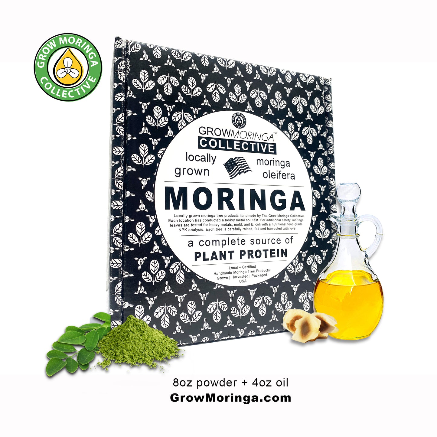Moringa Powder + Oil Box
