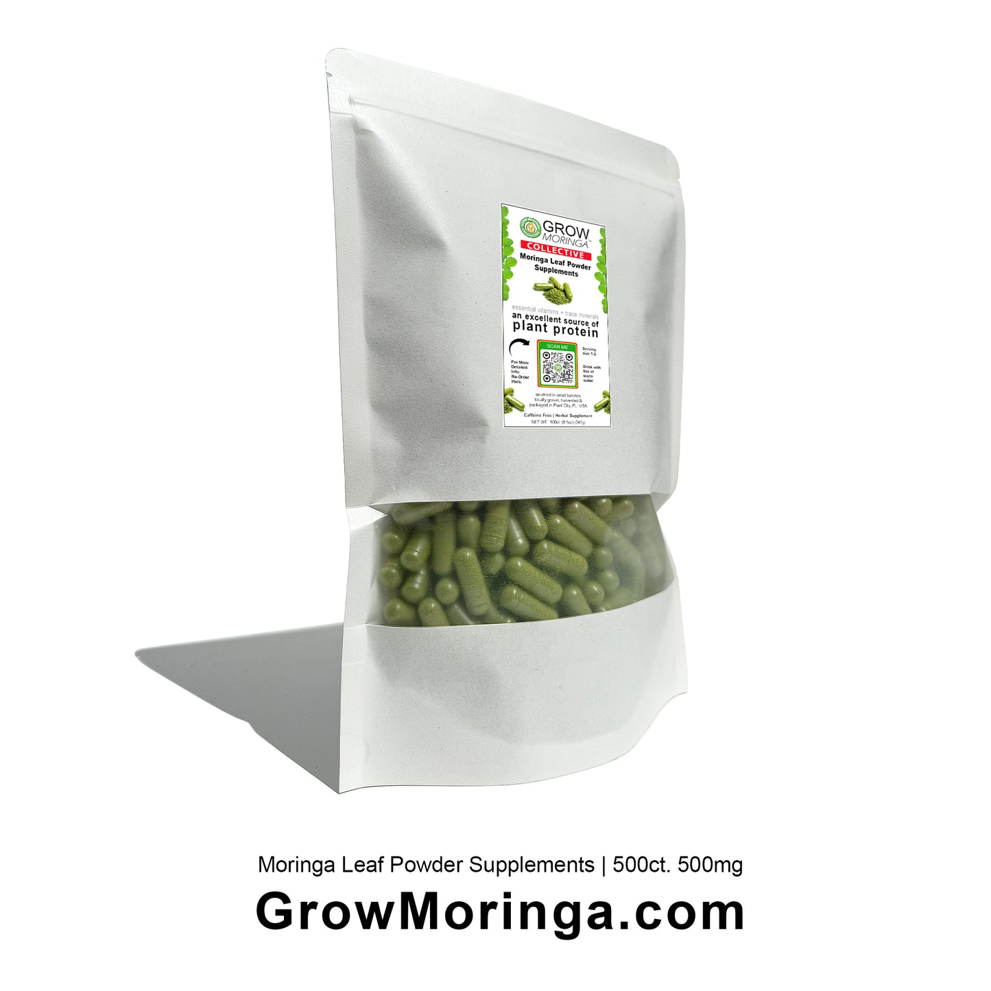 Moringa Leaf Powder Supplements USA | Vegan Non-GMO