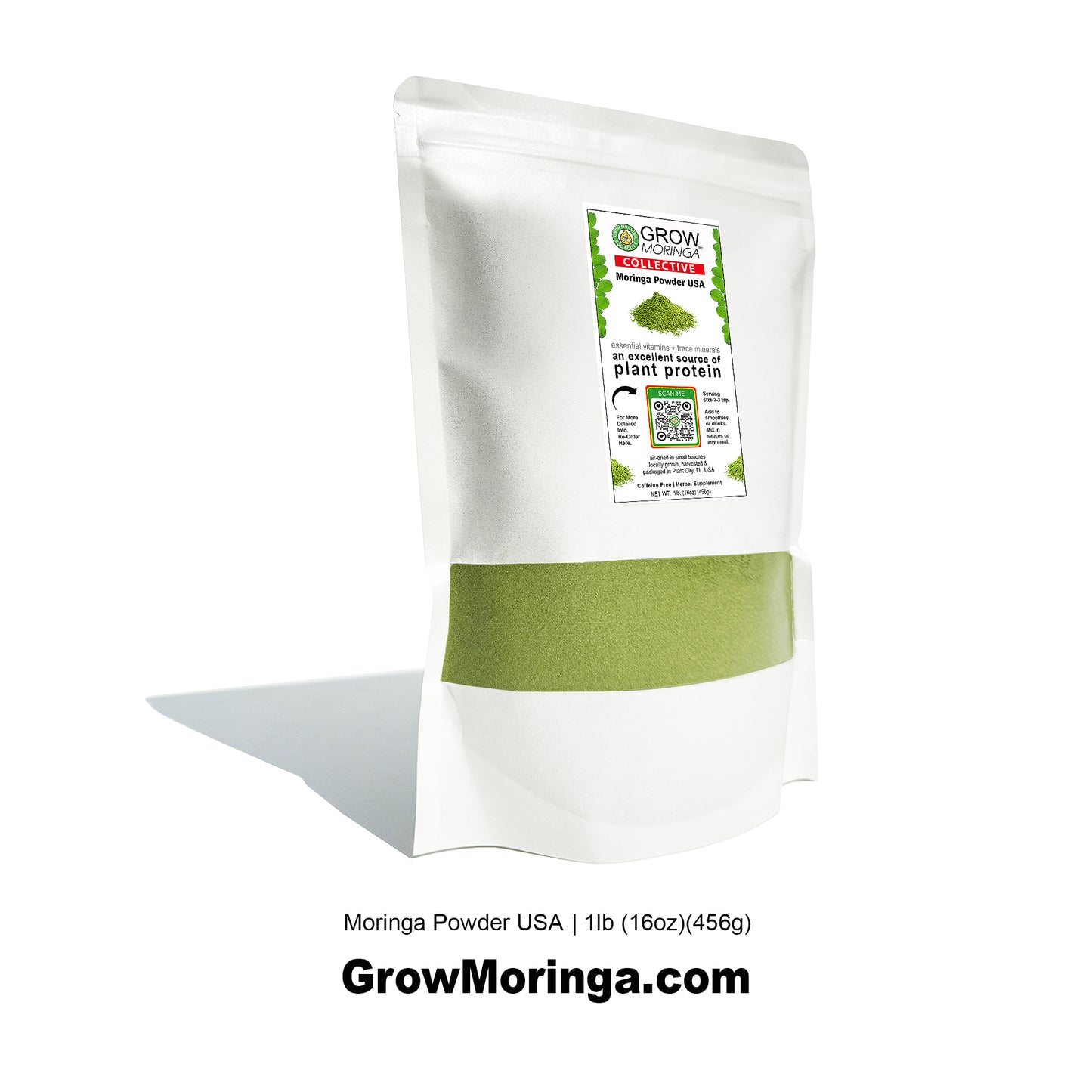 USA Moringa Powder | Superfood Herbal Supplement | Plant Protein Vegan Greens