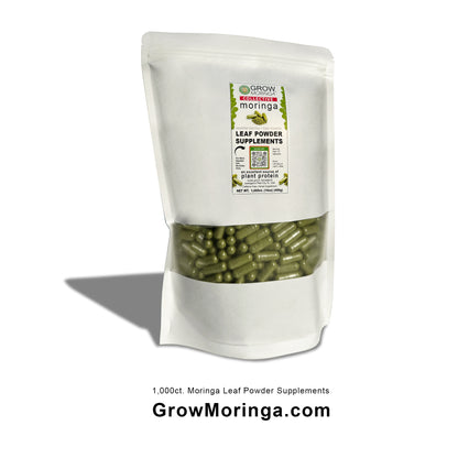 Moringa Leaf Powder Supplements USA | Vegan Non-GMO