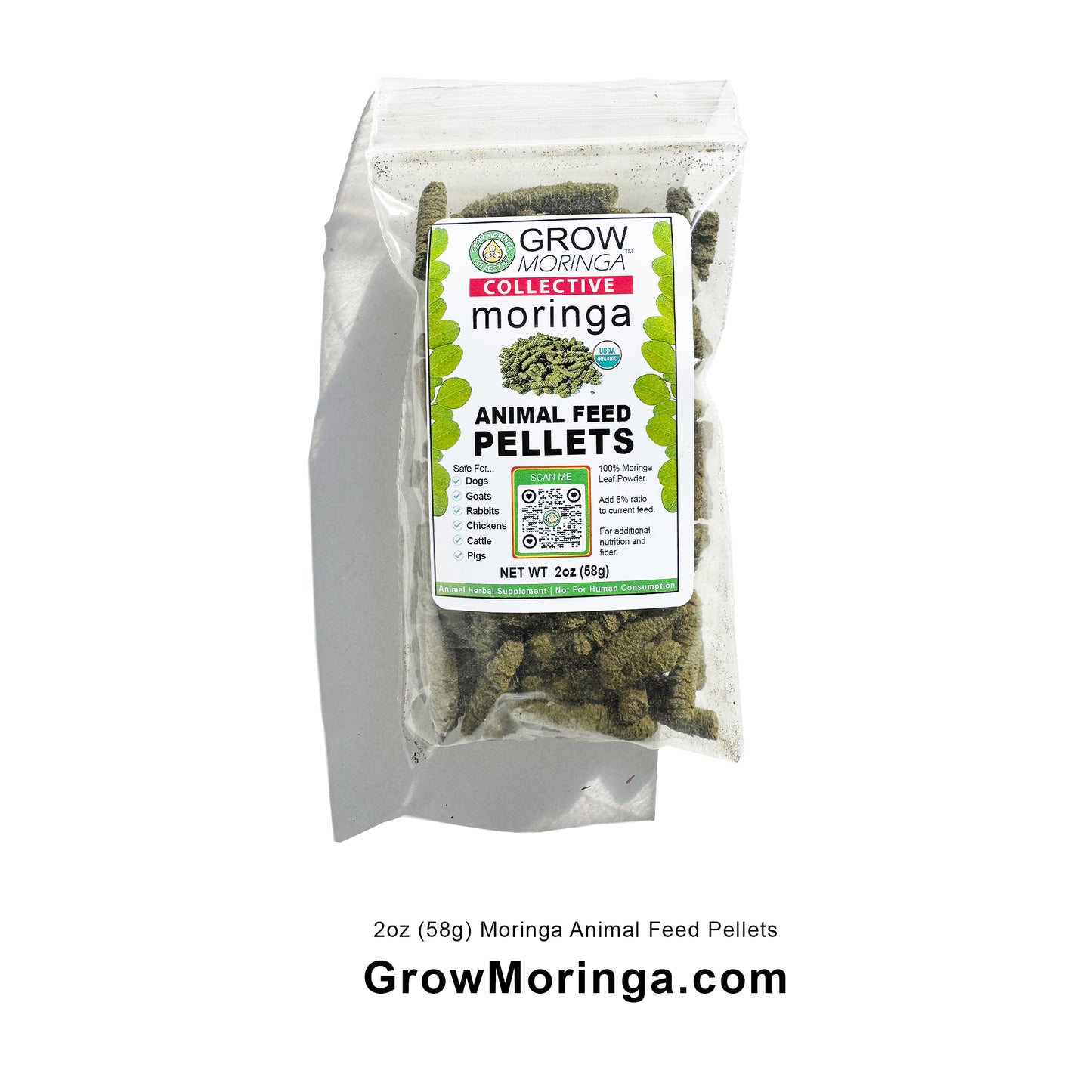 Moringa Animal Feed Pellets | USDA Certified Supplement | Nutritional Boost