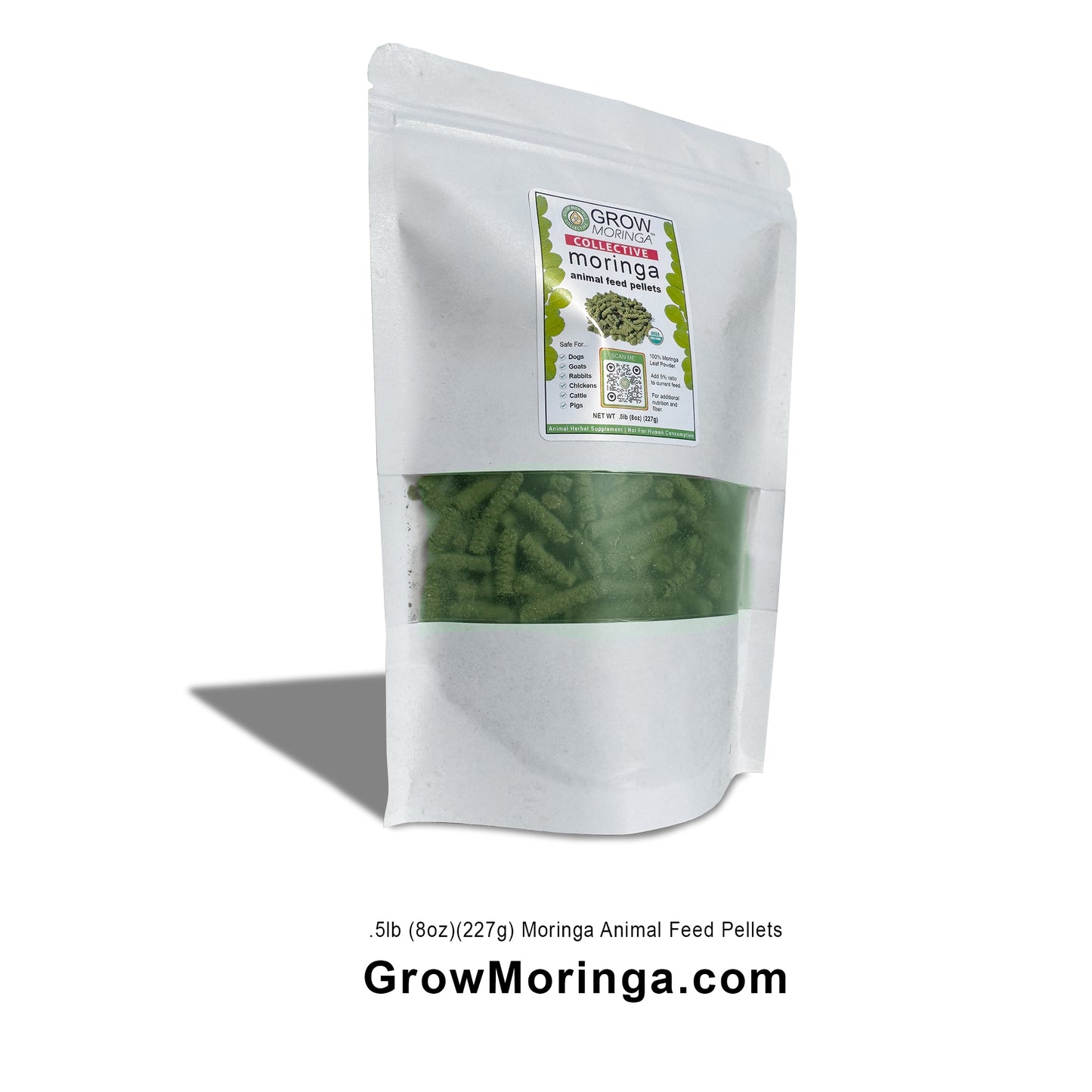 Moringa Animal Feed Pellets | USDA Certified Supplement | Nutritional Boost