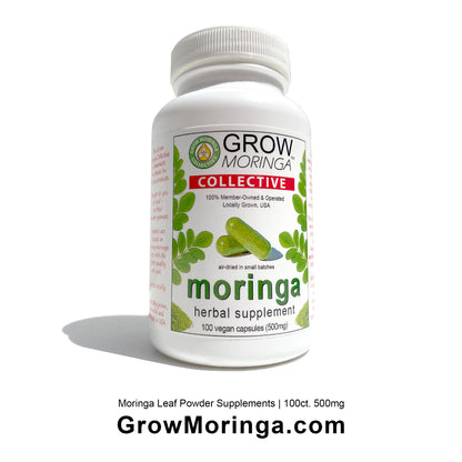 Moringa Leaf Powder Supplements USA | Vegan Non-GMO