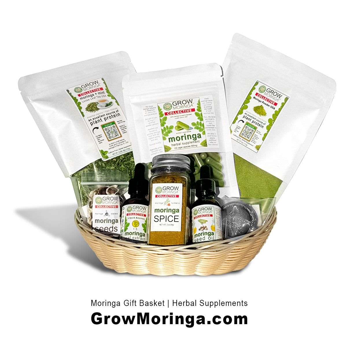 Moringa Gift Basket | Superfood Variety Pack | Herbal Supplements
