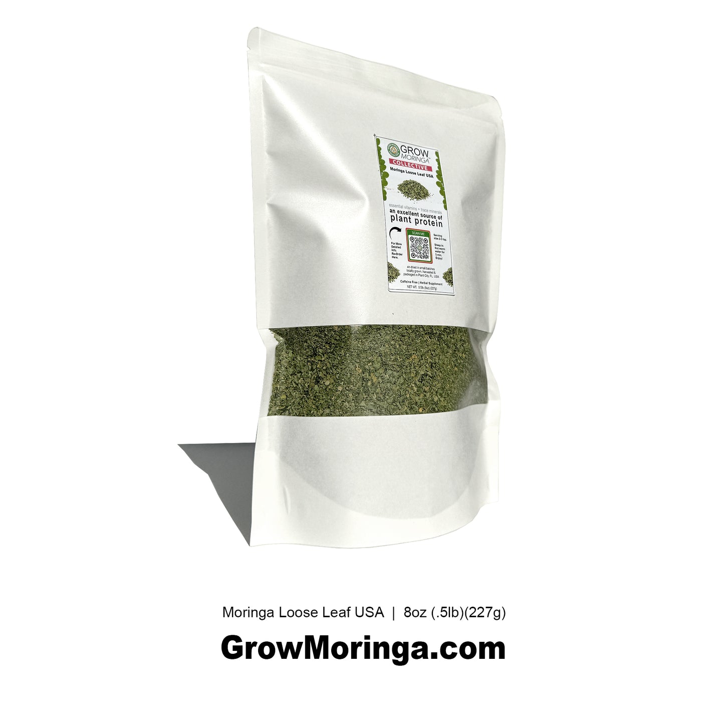 USA Moringa Loose Leaf | Superfood Herbal Supplement | Vegan Non-GMO