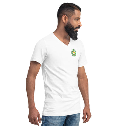 Man in White Shirt with Grow Moringa Logo on Front Left